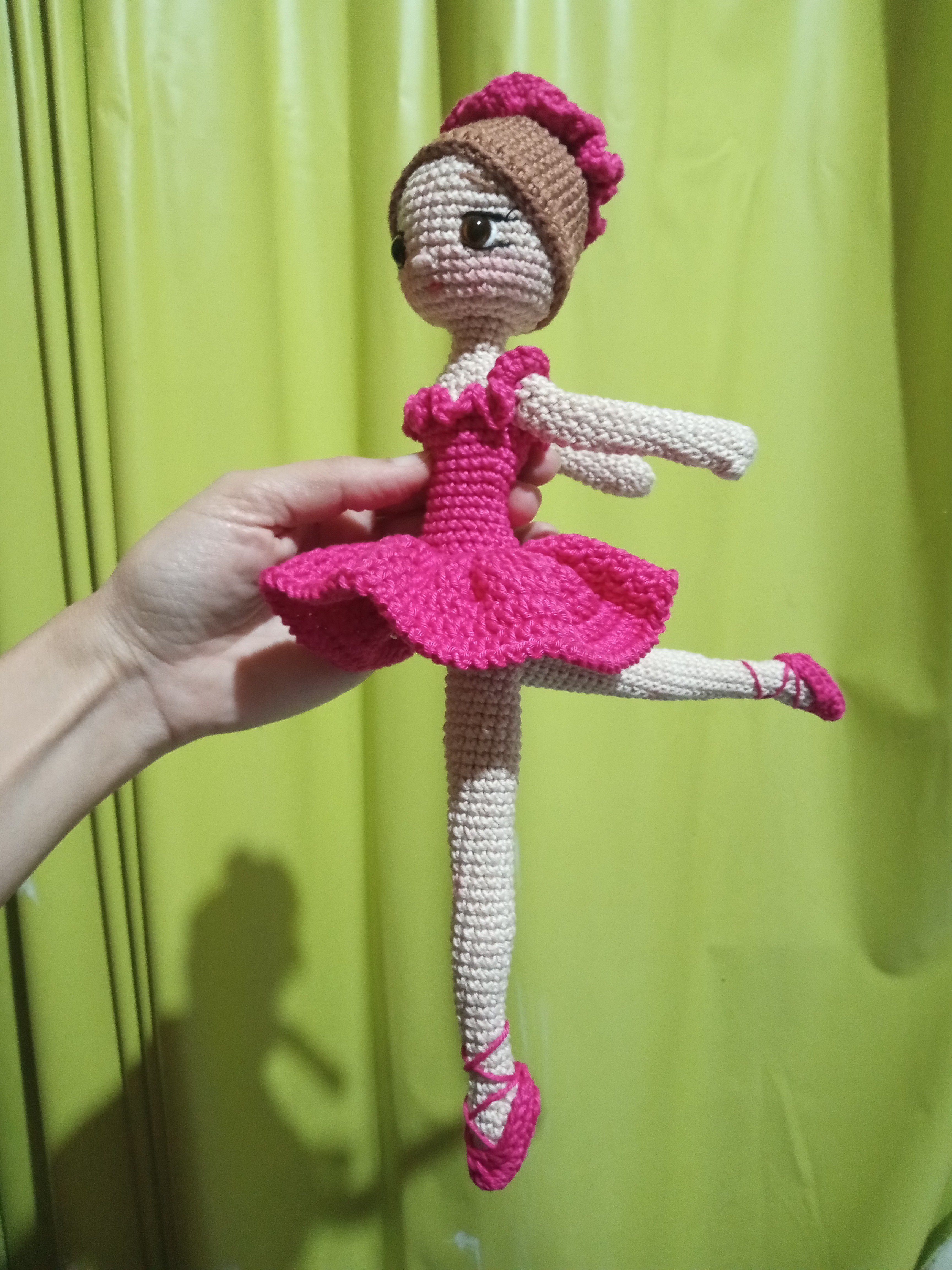 Bailarina articulada Crochê amigurumi