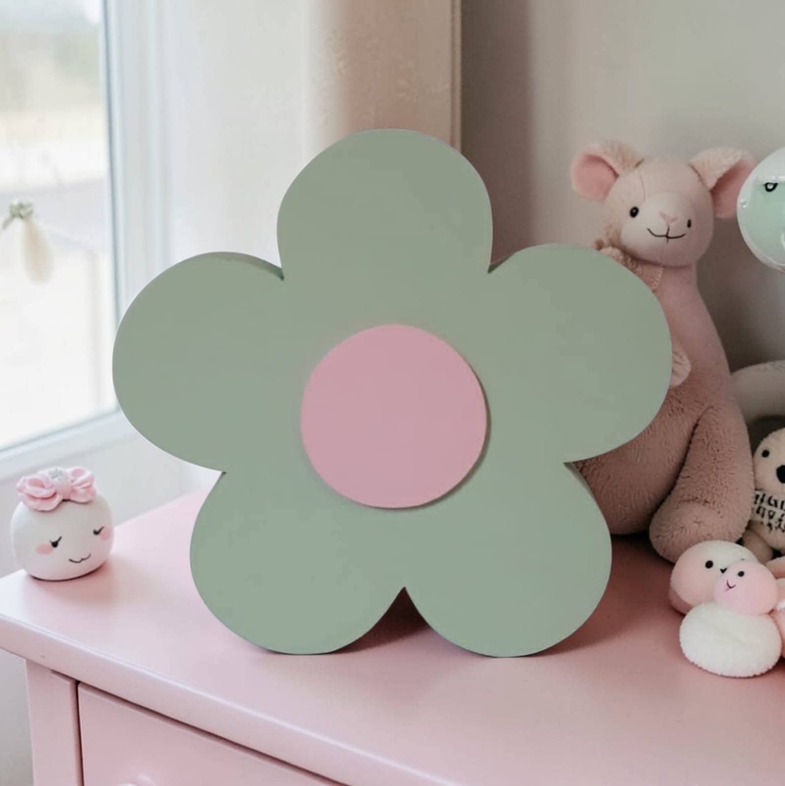 Flor de mdf decorativa / decoração de quarto e festa infantil enf