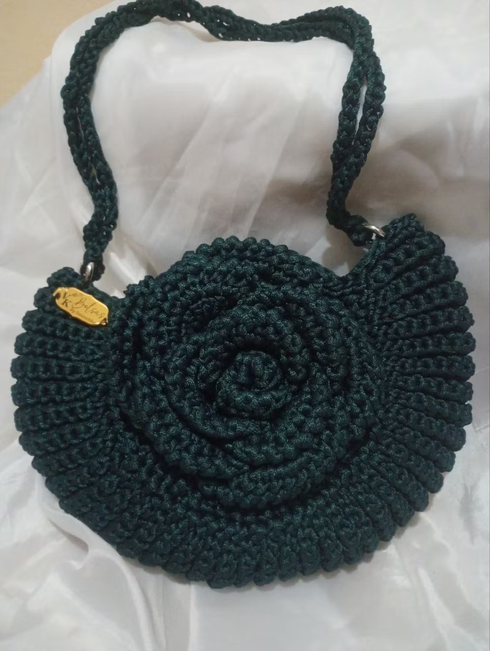 Bolsa Max Flor de crochê