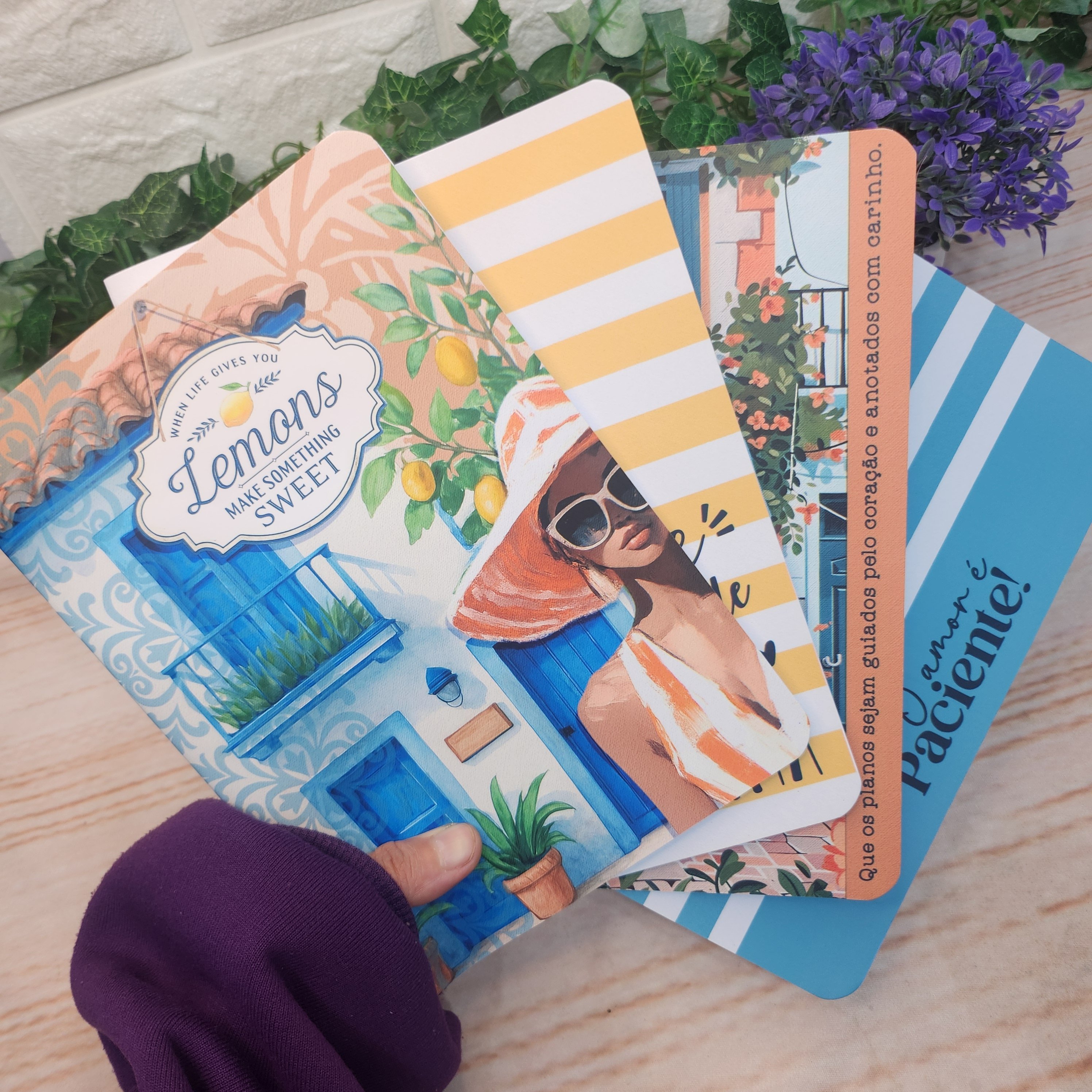 Caderno Midori Spring Moments Kit 4 unidades l A5 Midori l Anotaç