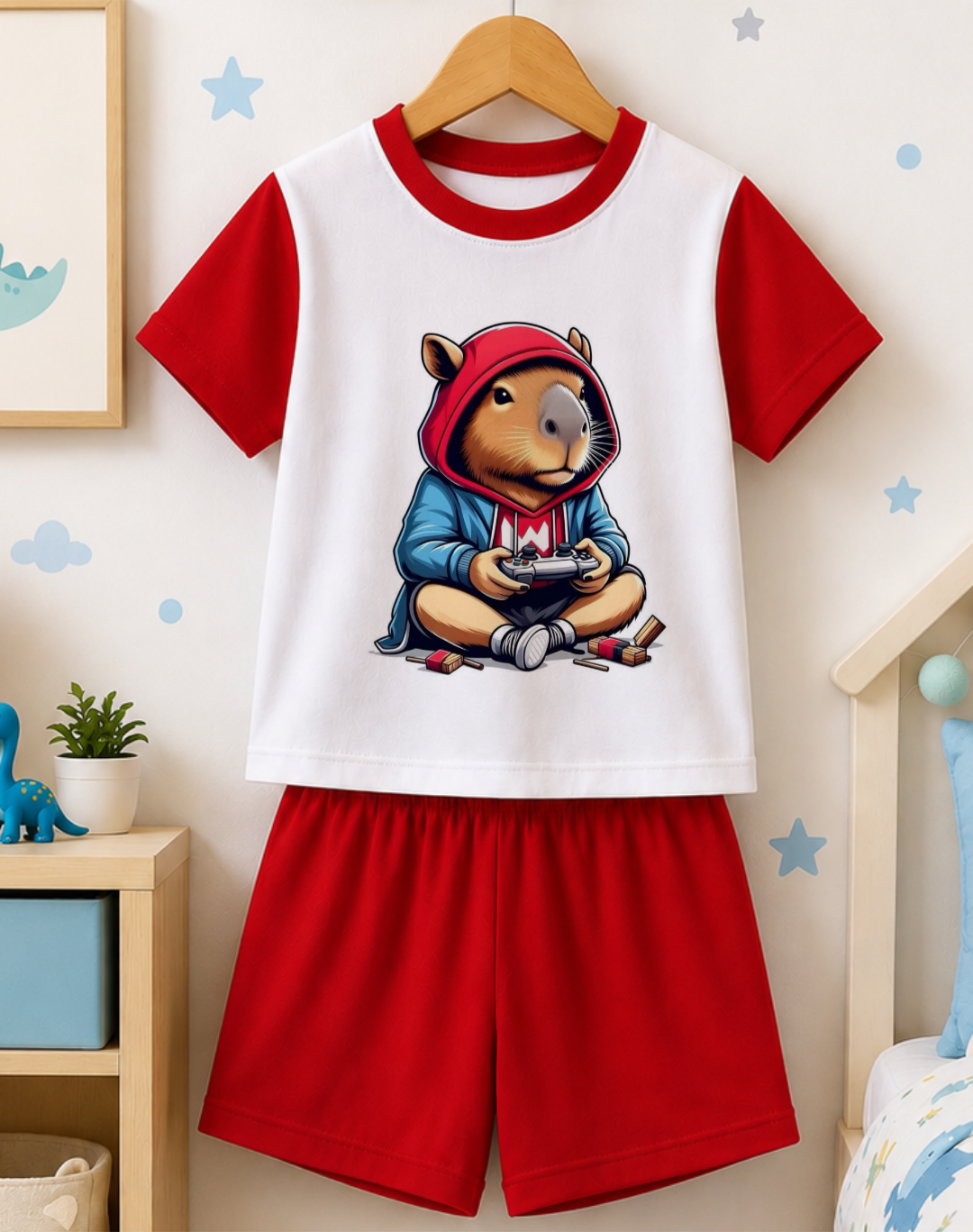 Pijama infantil capivara personalizado para o menino