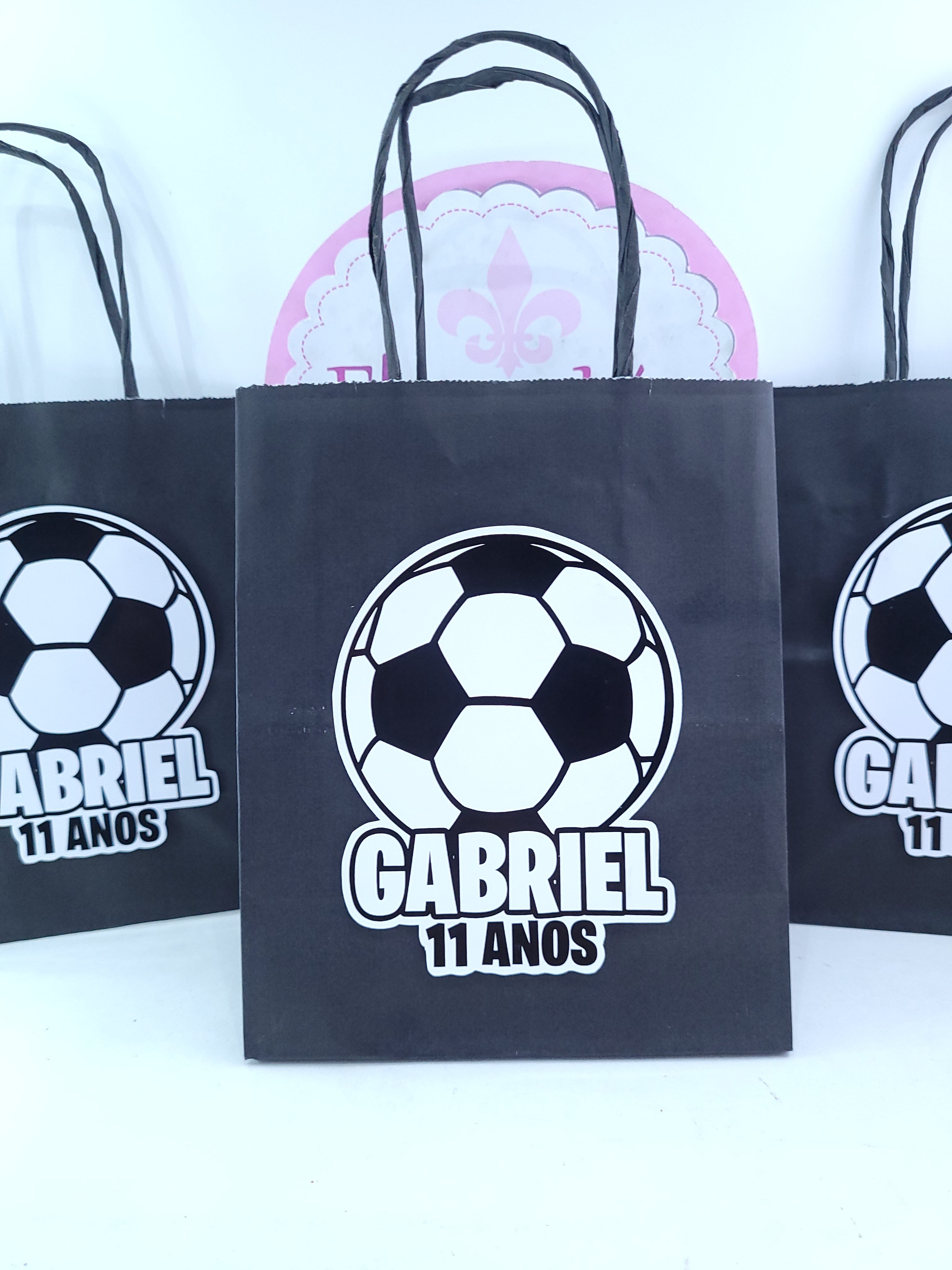 Sacolinha Personalizada Festa Time de Futebol