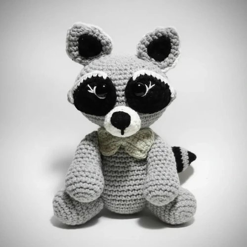 Guaxinim Crochê Amigurumi