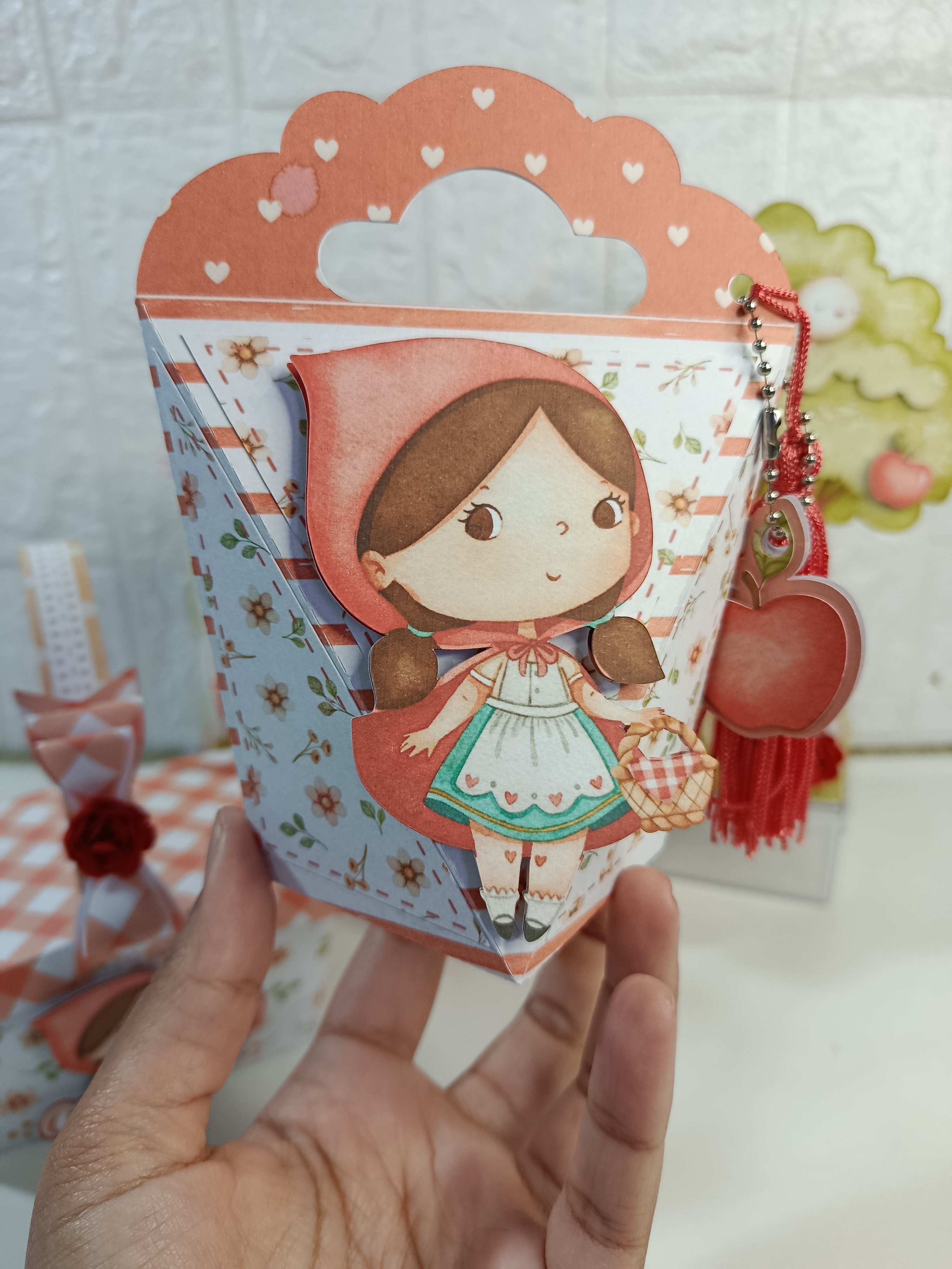 Personalizados Chapeuzinho vermelho 20 peças