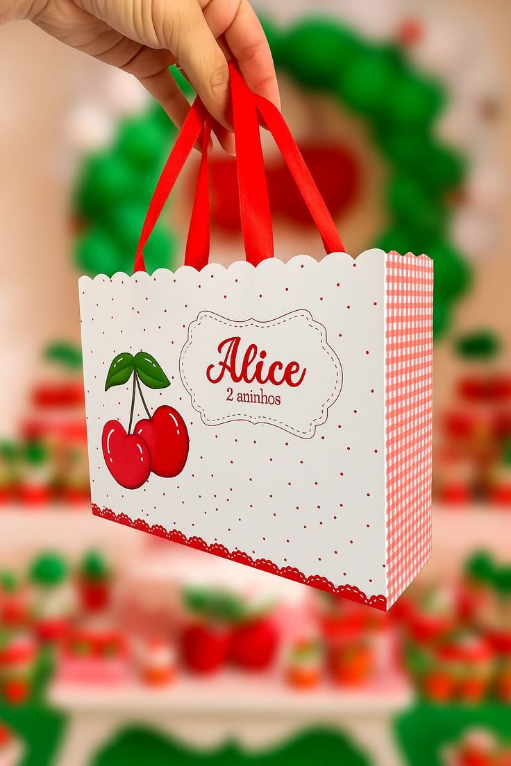 Sacolinha Personalizada - Cerejinha