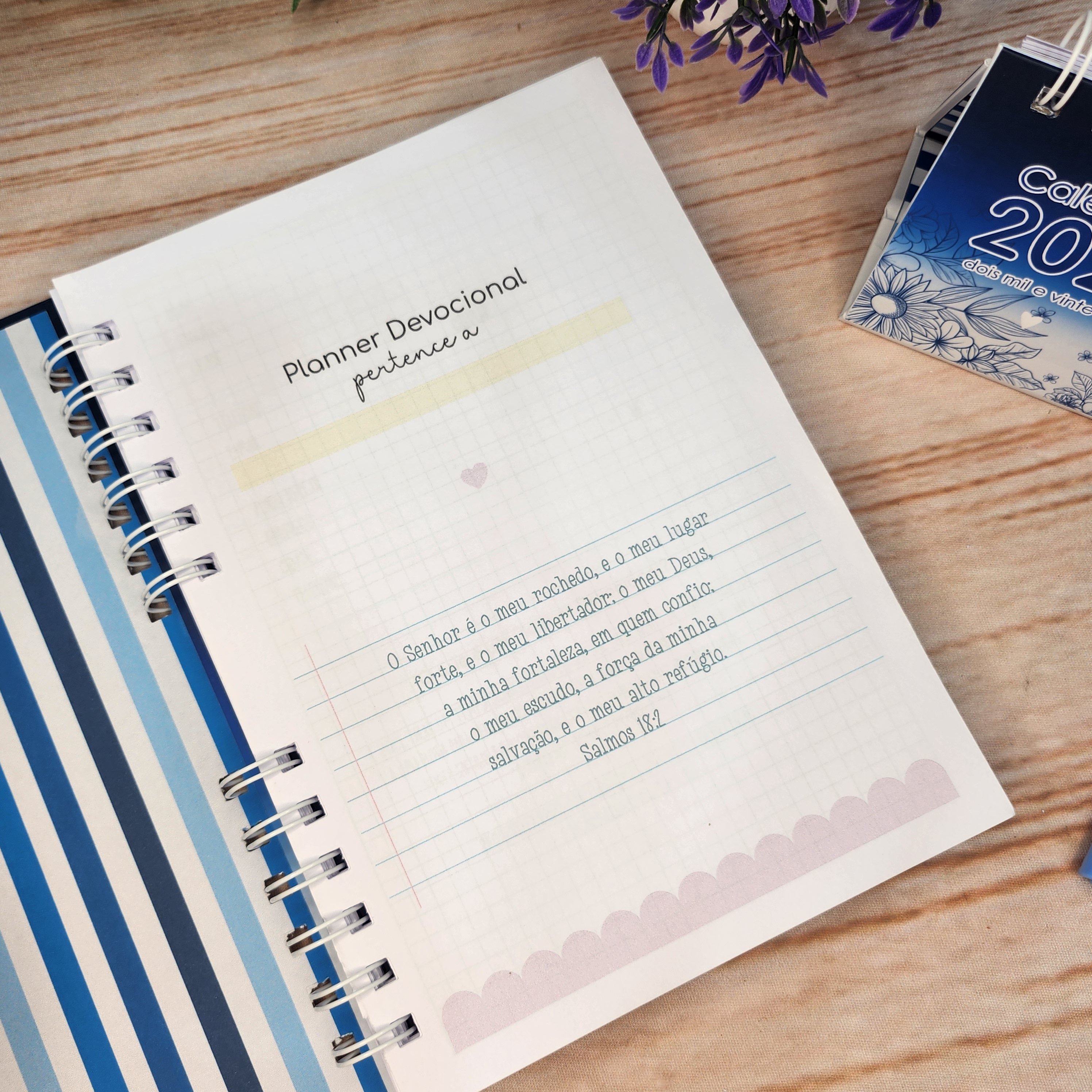 Caderno Devocional Gratidão Candy Personalizado
