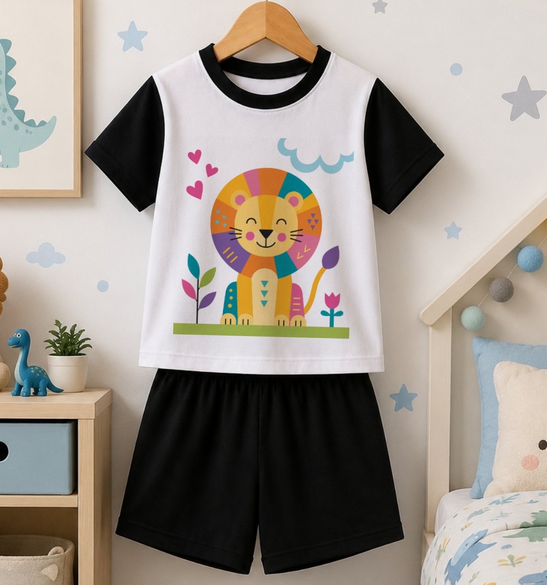 Pijama infantil leãozinho personalizado para menino