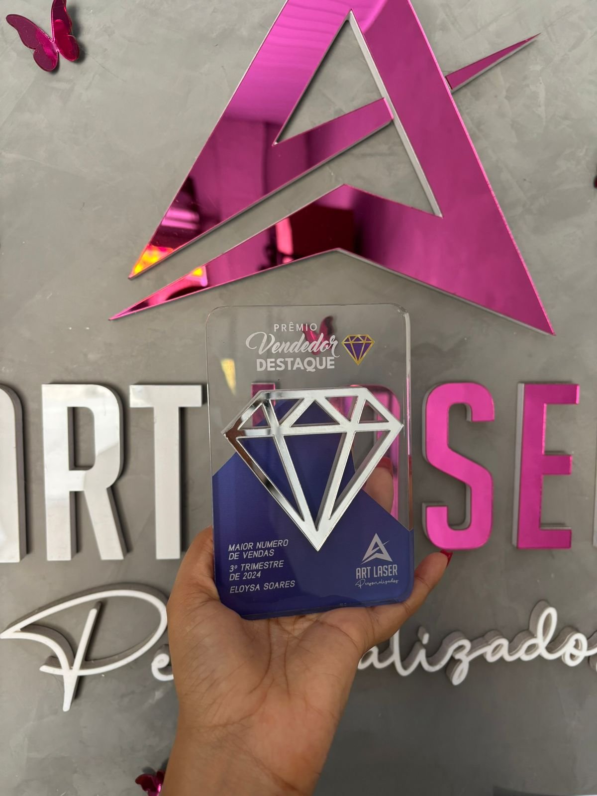 Trofeu Premiação Diamante