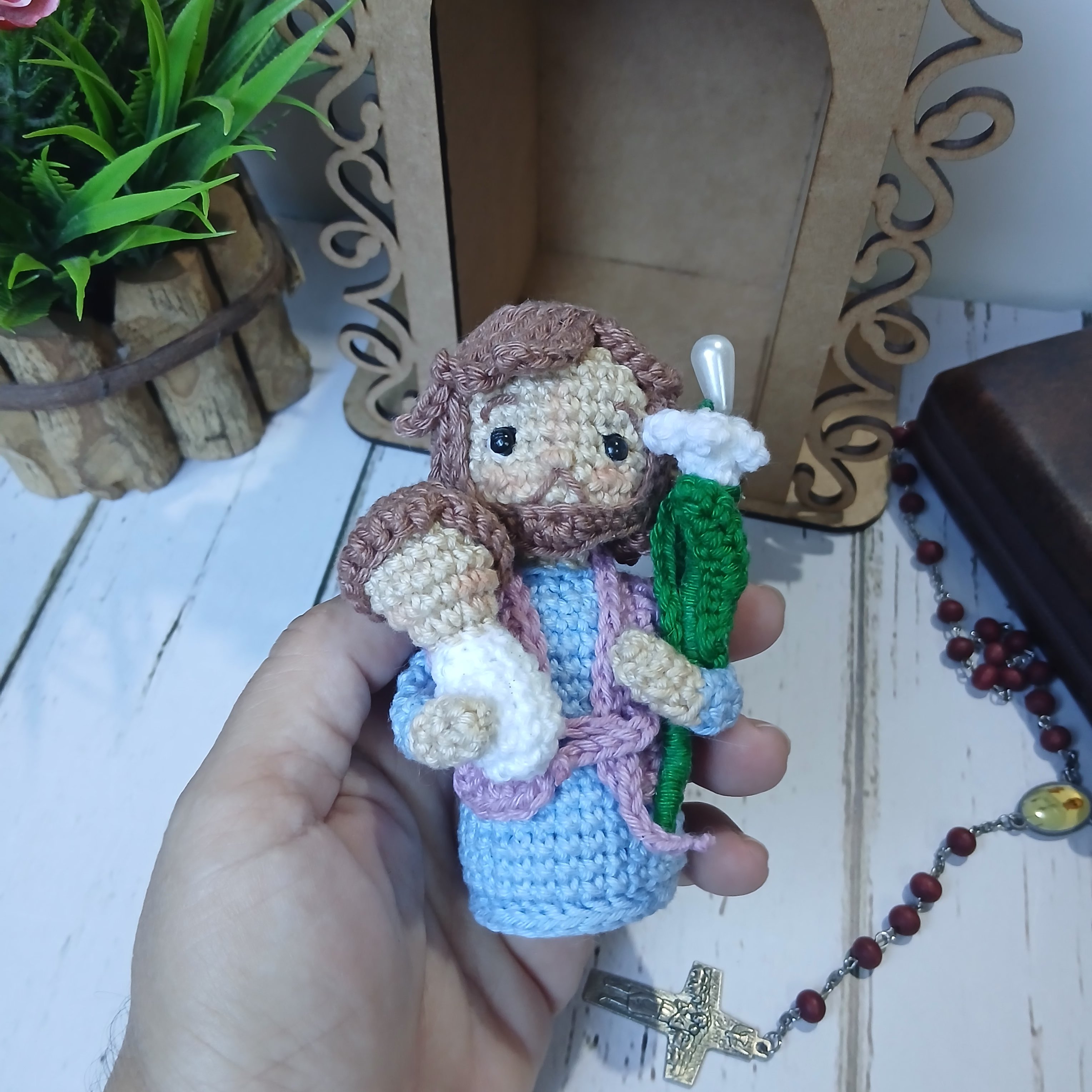 São José em Amigurumi: Proteção e Devoção em Cada Ponto