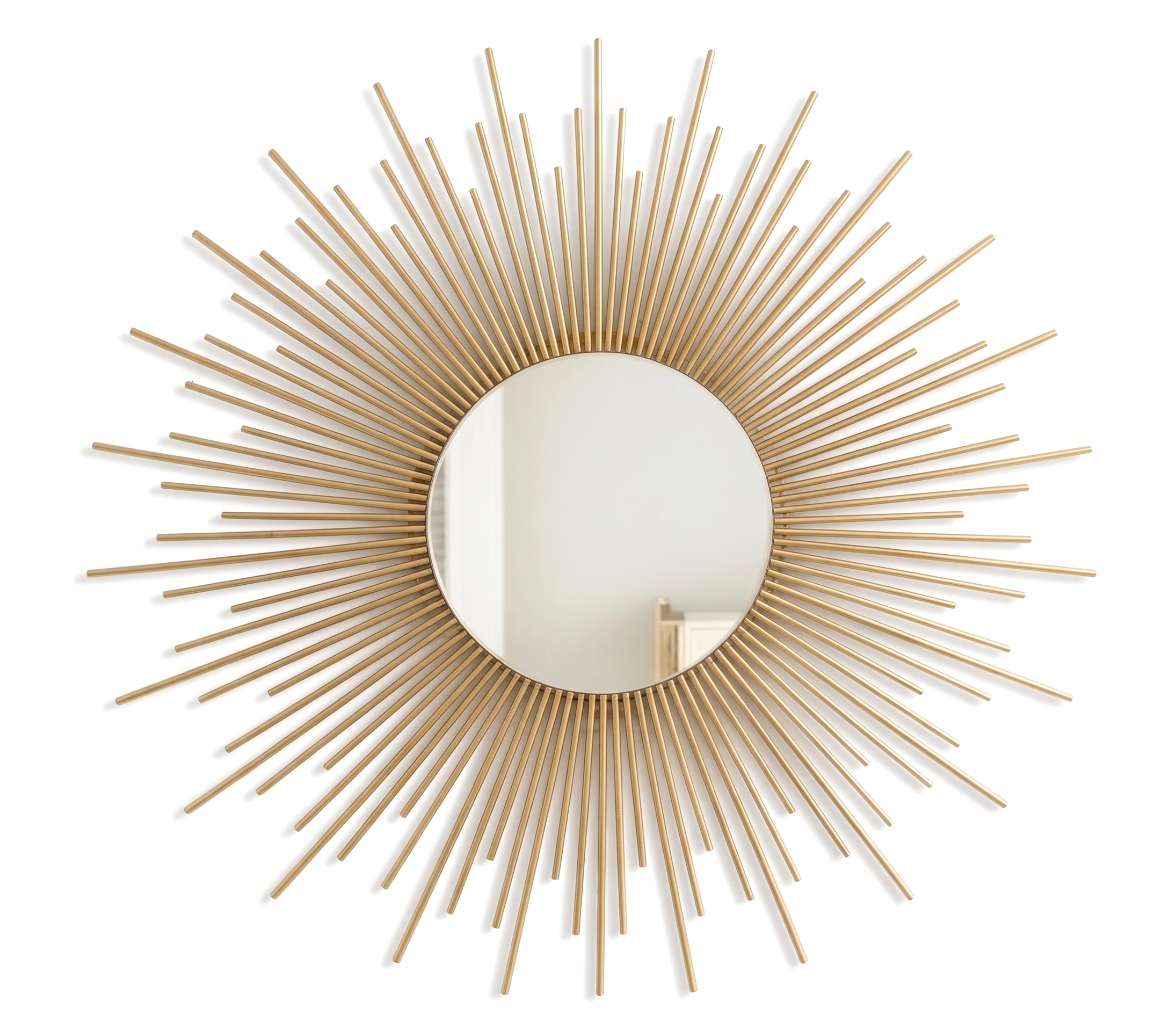 Espelho Sol em Madeira de Bambu 70cm para Sala Quarto e Hall Deco