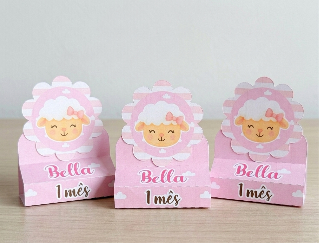 10 Porta Bis Duplo Personalizado Ovelhinha