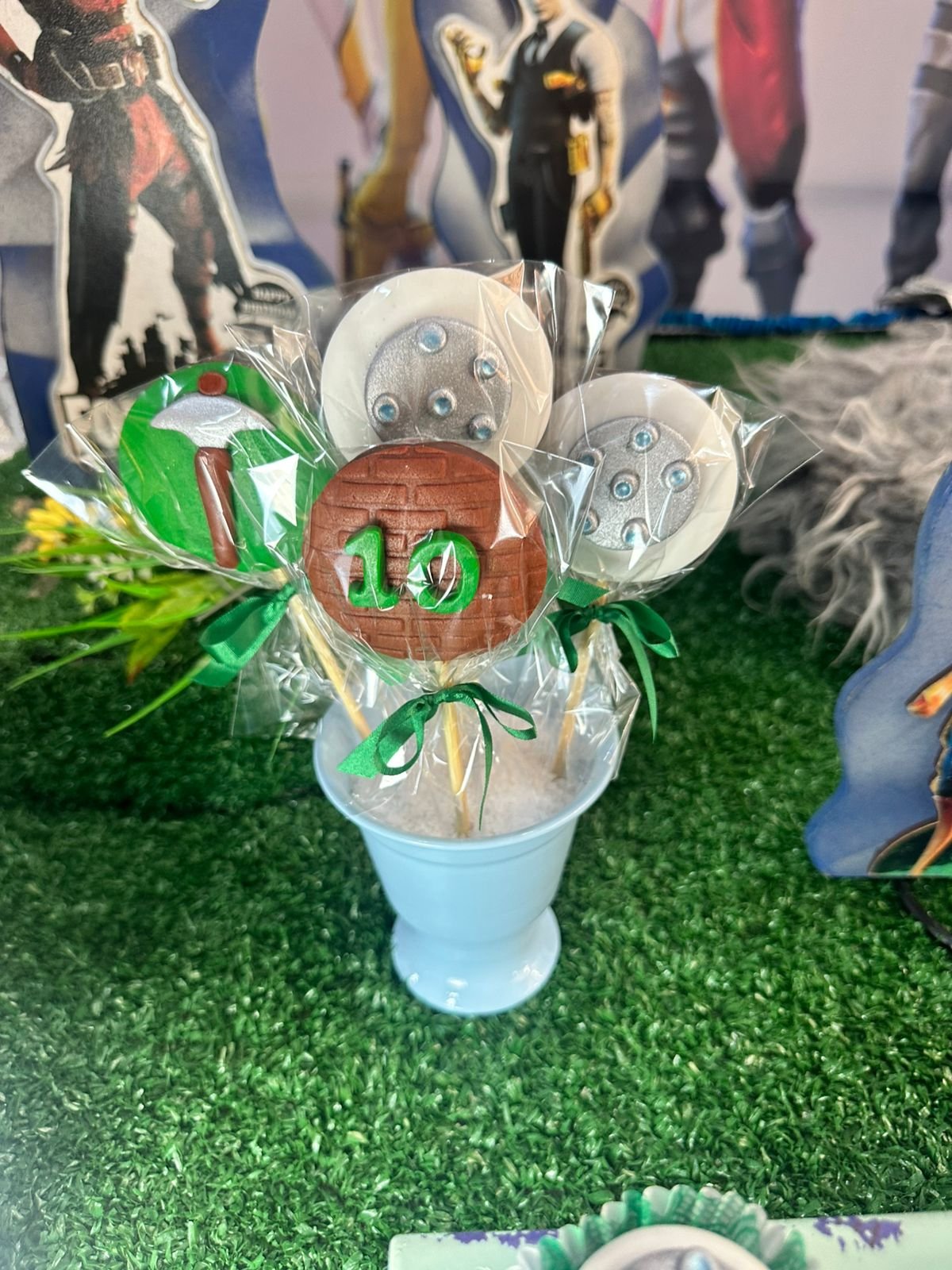 Pirulito de chocolate Fortnite