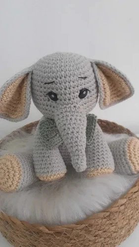 Elefante Crochê Amigurumi