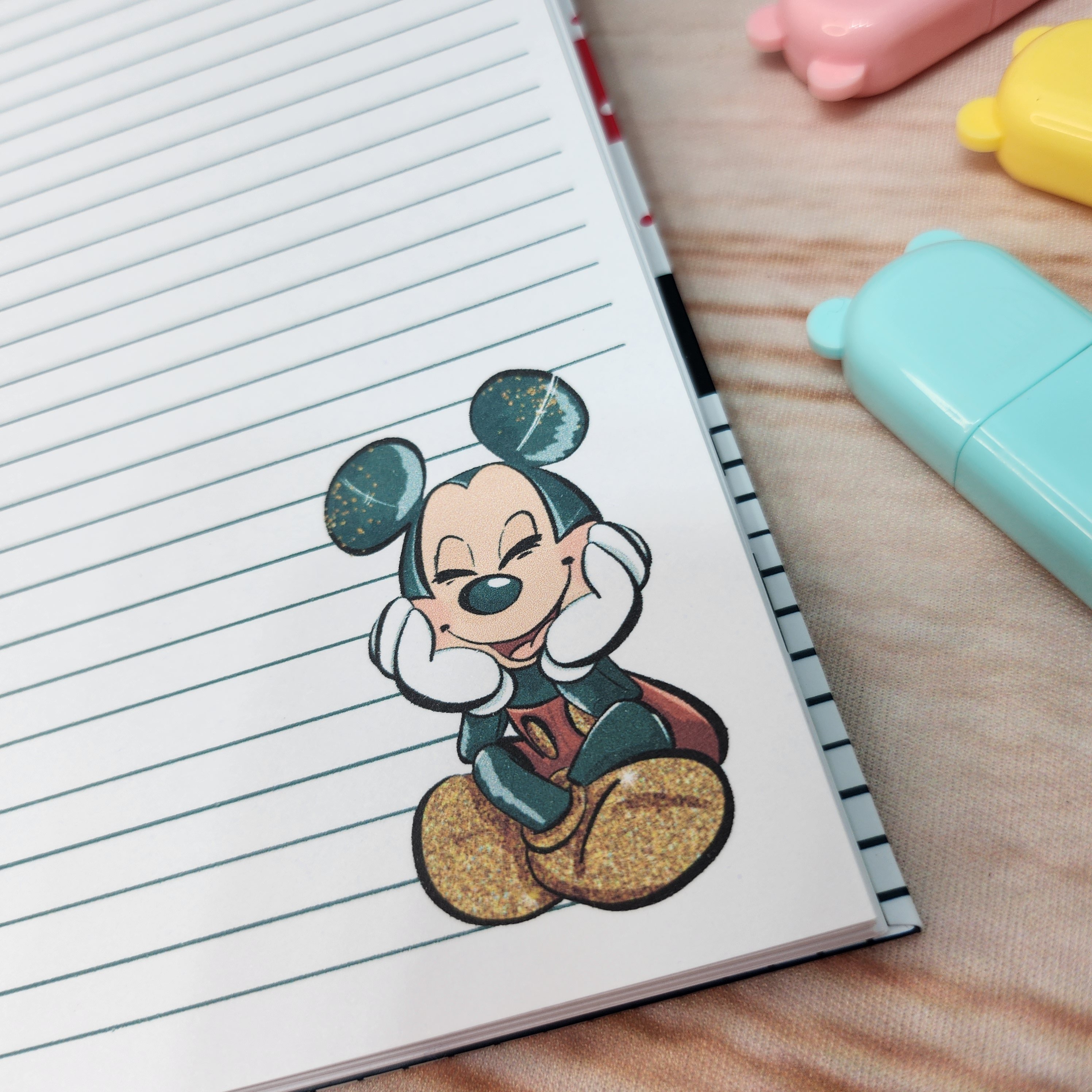 Caderneta Blocao Mickey Aquarela Personalizado