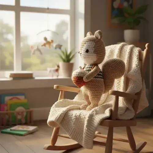 Esquilo Crochê Amigurumi