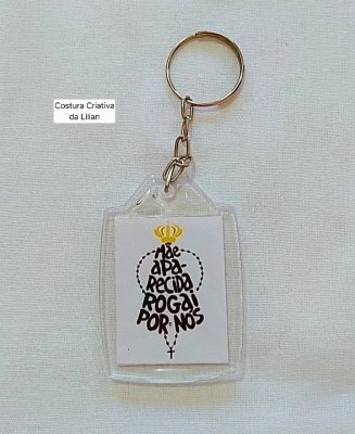 Chaveiro Lembrancinha Nossa Senhora Aparecida - 25 unidades