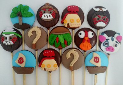 Pirulito de chocolate Moana