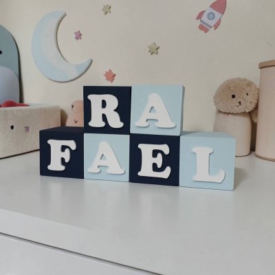 Cubos de mdf decorativos 8x8 / decoração de quarto infantil, fest