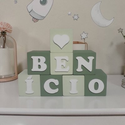 Cubos de mdf decorativos 8x8 / decoração de quarto infantil, festa infantil adorno de mdf