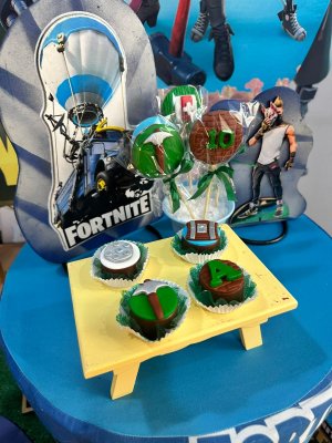 Pirulito de chocolate Fortnite