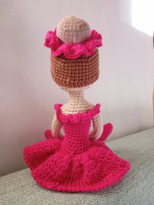 Bailarina articulada Crochê amigurumi