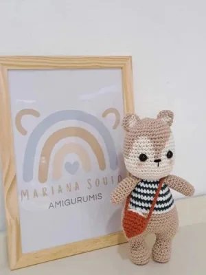 Esquilo Crochê Amigurumi
