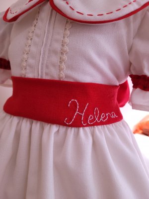 Vestido moranguinho personalizado