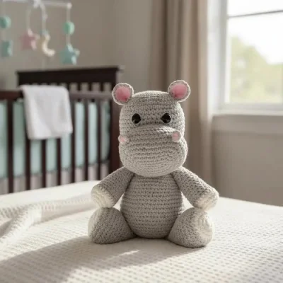 Hipopótamo Crochê Amigurumi