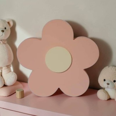 Flor de mdf decorativa / decoração de quarto e festa infantil enf