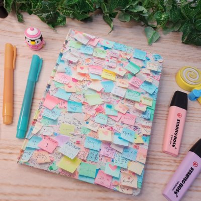 Caderno Sketchbook Post-it Love A5 l journal l Desenho l Anotaçõe