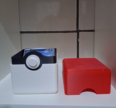 Caixa organizadora de cartas Pokémon 3D