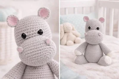 Hipopótamo Crochê Amigurumi
