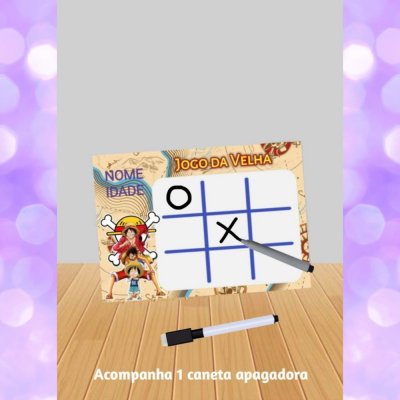 Jogo da Velha One Piece "fazemos Qualquer Tema"- lembrancinhas.