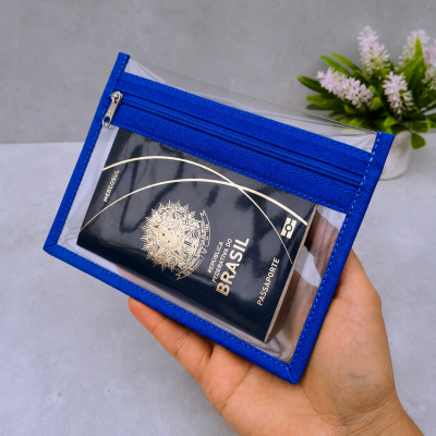 Kit 10 nécessaires plásticas 2 bolsinhos CORES ALEATÓRIAS/Porta p