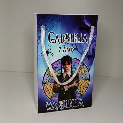 Kit 10 Sacolinha Wandinha  Pegue e Monte