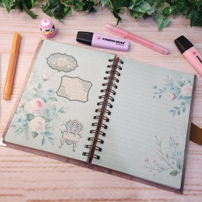 Caderno A5 Diário Vintage Personalizado