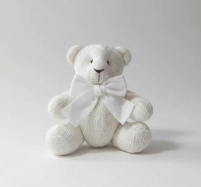 Urso P em tricot