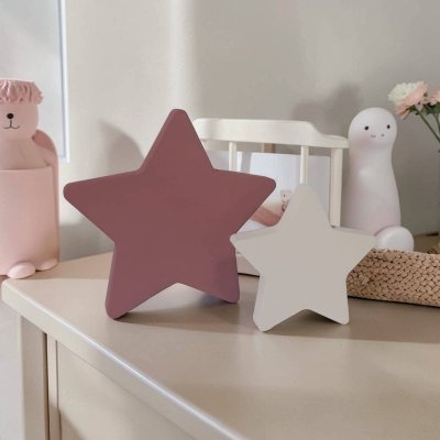 Estrelas de mdf duas unidades decoração de festa e quarto infanti
