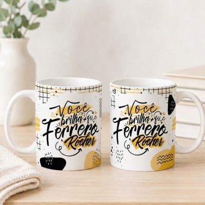 Caneca De Porcelana Personalizada Ferrero Rocher