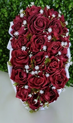 Buquê de Noiva Cascata Vermelho em EVA| Buquê Artesanal para Ca