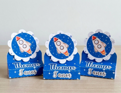 10 Porta Bis Duplo Personalizado Astronauta Menino