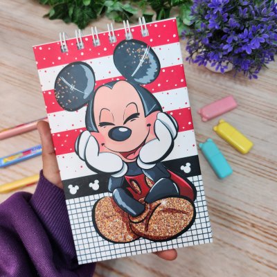 Caderneta Blocao Mickey Aquarela Personalizado
