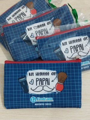 Nécessaire para kit higiene Dia dos Pais