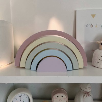 Arco iris de mdf /decoração de quarto infantil / enfeite de festa, adorno em mdf