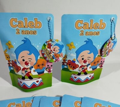 Ziplock Saquinho personalizado com tag e correntinha