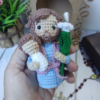 São José em Amigurumi: Proteção e Devoção em Cada Ponto