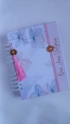 Caderno personalizado com versículos