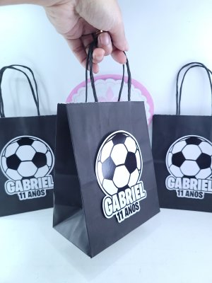 Sacolinha Personalizada Festa Time de Futebol