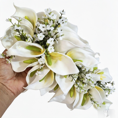 Buquê de Noiva Copo de Leite| Buquê Artesanal para Casamento Re