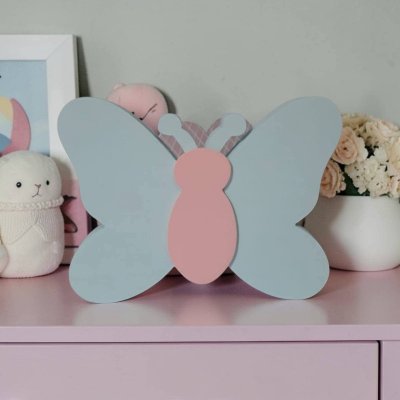 Borboleta de mdf decorativa / decoração de quarto e festa infanti
